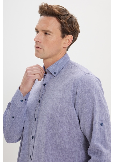 AC&Co / Altınyıldız Classics Erkek Lacivert Comfort Fit Rahat Kesim Düğmeli Yaka Casual Keten Gömlek 4A2022200085LACXL Lacivert AC&Co / Altınyıldız Classics Erkek Lacivert Comfort Fit Rahat Kesim Düğmeli Yaka Casual Keten Gömlek 4A2022200085LACXL Lacivert