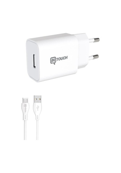 İntouch Smarty Mini 2.1 A Usb Şarj Adaptörü Ve Micro Kablo