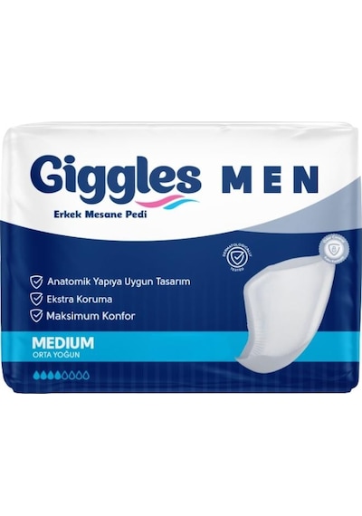 Giggles Erkek Mesane Pedi 20'li Medium M