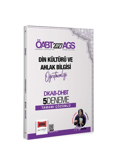 Yargı Yayınları 2027 Meb Ags Öabt Din Kültürü Ve Ahlak Bilgisi Öğretmenliği Dkab - Dhbt Tamamı Çözümlü 5 Deneme