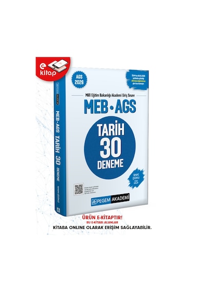 2026 Meb-ags Tarih Tamamı Çözümlü 30 Deneme E-kitap