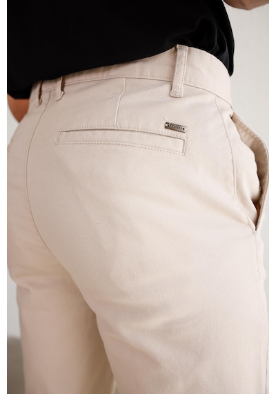 Braccas Erkek Armürlü Slim Fit Bej Pantolon Bej