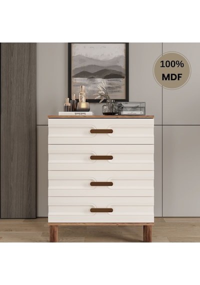 Comiet Zen 4 Çekmeceli Mdf Şifonyer Aytaşı
