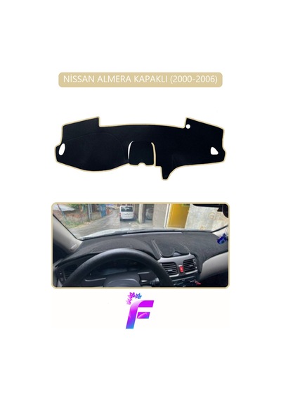 Nissan Almera Kapaklı 2000-2006 Torpido Örtüsü Güneş Ve Yansımaya Karşı Kalkan H55 Torpido Halısı