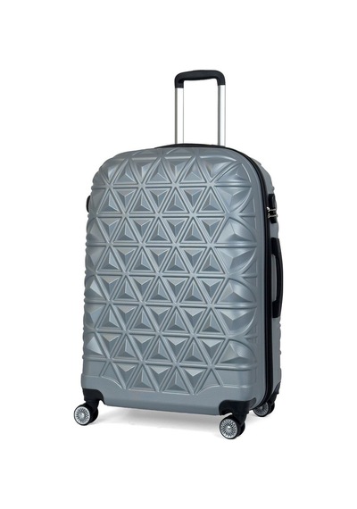 Reymond Luggage Piramit Desen ABS Seyahat Valizi, Canyon Serisi,  Gri - Büyük Boy