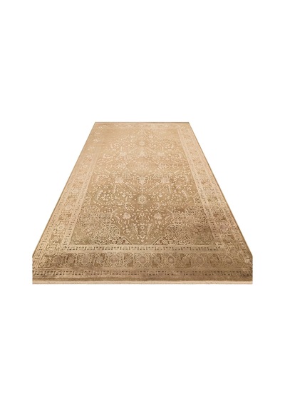 Hoom Rugs Babylon Bbl 02 Rayon Viskon Eskitme Desenli Bronze Vintage Salon Halısı Bakır