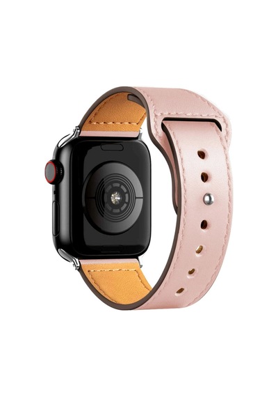 Apple Watch 38mm Kr415 Luaz Deri Kordon Saat Değildir - Pembe Diğer