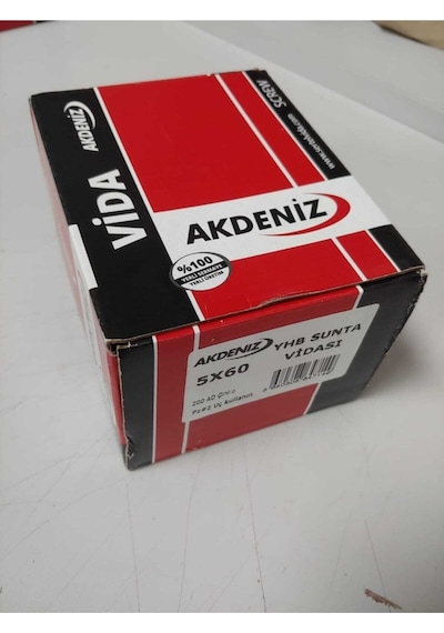 Sunta Vidası Çinko 200 Adet 5.0x60