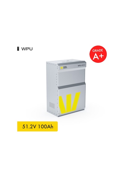 Werer Energy 48V 100Ah 5.4kW LiFePO4 WPU Series Bluetooth’lu Lityum Demir Fosfat Akü