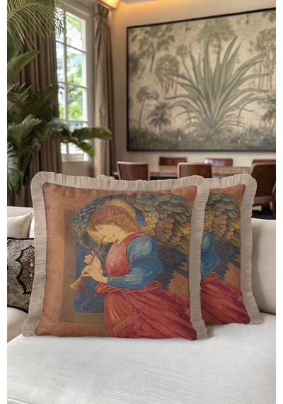 Klasik Sanat Akordlu Lüx Saçaklı Yastık Kılıfı-flüt Çalan Kadın Vintage Bej Püsküllü Kırlent Kılıfı Metalik Okyanus Amber Klasik Sanat Akordlu Lüx Saçaklı Yastık Kılıfı-flüt Çalan Kadın Vintage Bej Püsküllü Kırlent Kılıfı Metalik Okyanus Amber