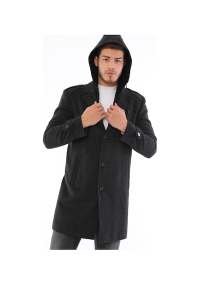Plt8401 Dewberry Erkek Palto-antrasit Antrasit