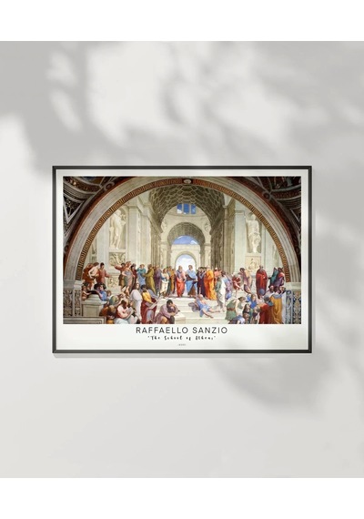 Çerçevesiz Poster Raffaello Sanzio Atina Okulu