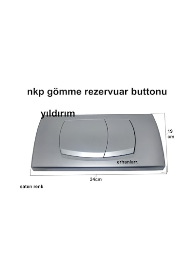 Nkp Gömme Rezervuar Düğmesi Butonu Büyük Boy Yeni