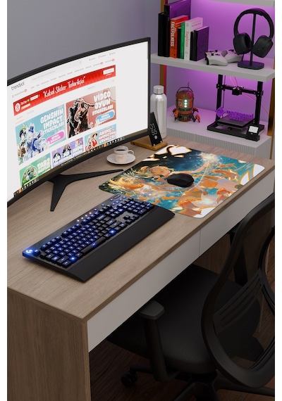 Yoimiya Genshin Impact Anime Gacha V3 - 48x40 Xl Gaming Mouse Pad Fare Altlığı