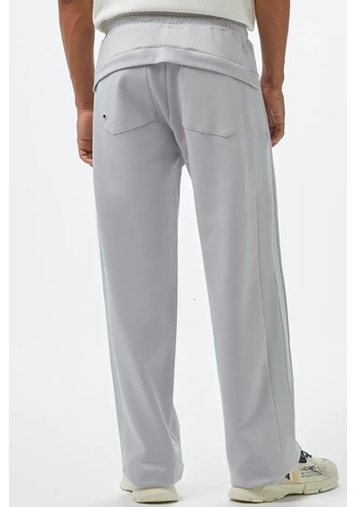 Lacoste Men's Regular Fit Pant Erkek Pamuklu Rahat Kesim Boru Paca Uzun Eşofman Altı Gri Gri