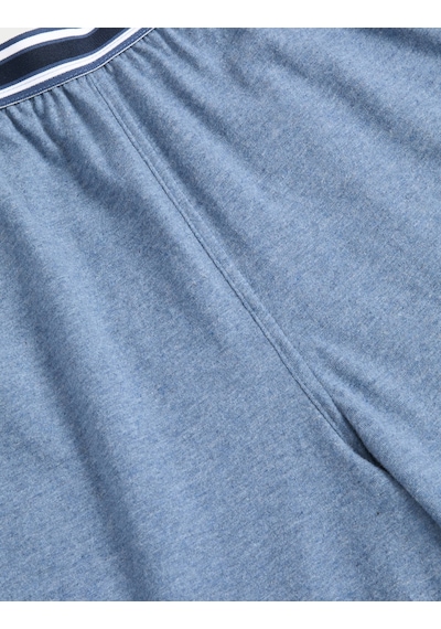 Marks & Spencer Saf Pamuklu 2'li Pijama Altı Seti T07000002 Mavi Mix