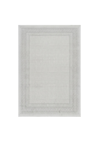 Merinos Vista Gri Çerçeveli %100 Akrilik Yumuşak Dokulu Salon Oturma Odası Halısı 79319-95