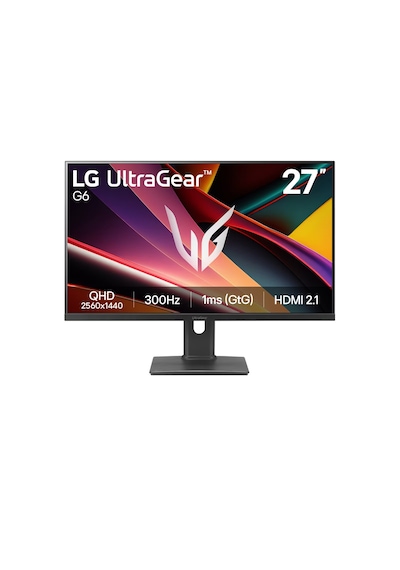 Lg Ultragear G6 27" 27g64na-b 300hz 1ms Gtg Qhd Ips Pivot Dcı-p3 %93 Vesa Displayhdr 400 G-sync Freesync Premium Gaming Monitör