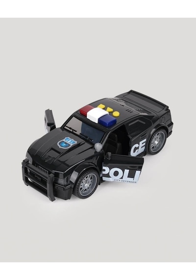 Let S Be Child Let S Drive Sesli Ve Işıklı Polis Arabası Açılabilir Kapılı Sürtme Sistemli Siyah