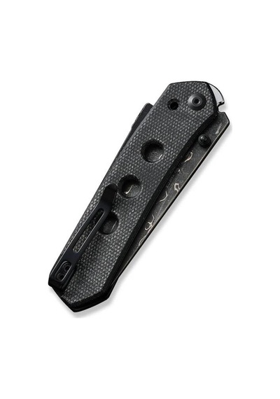 Civivi Vison Fg Canvas Micarta Black Damascus Kamp Çakı Siyah