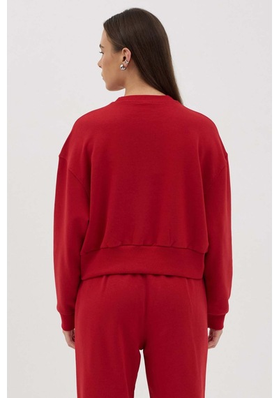 Buly Cozy Bisiklet Yaka Sweatshirt Kırmızı