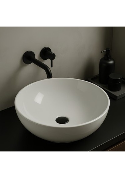 Deliksiz Çanak Lavabo, 40 Cm Boyutunda Kullanışlı 508 Yeşil