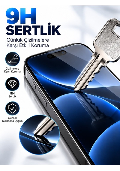 Spolo İphone 17 Pro Max 5d Tam Kaplayan Ekran Koruyucu 9h Sertlik, Hd Görüntü, Hassas Dokunmatik
