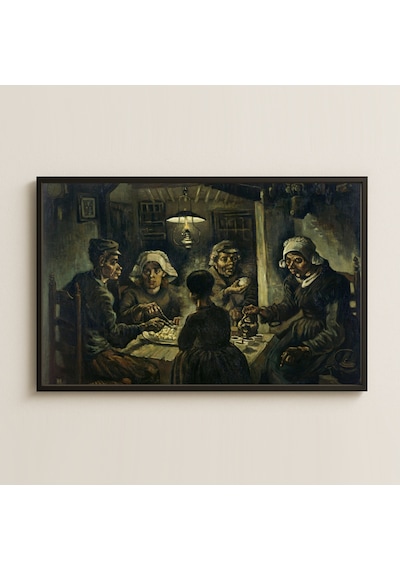 Van Gogh Patates Yiyenler - Uv Baskılı Sanat Pvc Tablo