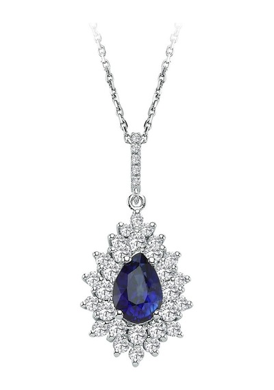 Sirius Pırlanta Ve Safir Anturaj Kolye 0823P0023