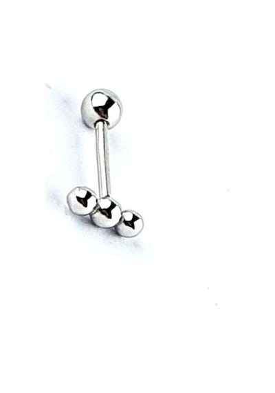 925ayar Gümüş Trend Kıkırdak Piercing Gümüş