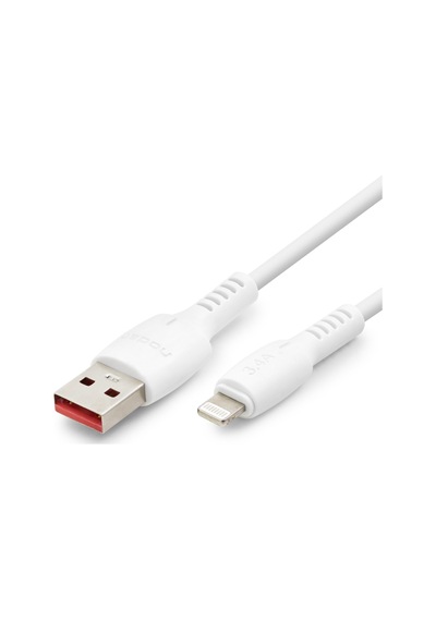 Büro Ev Ofis Cihazları İçin 1mt 20w 3.4a Beyaz Usb Apple Uyumlu Şarj Data Kablosu