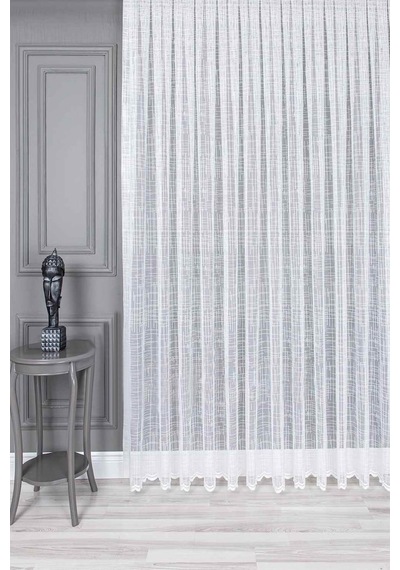 Evdepo Home Kullanıma Hazır Örme Tül Perde (540736759)