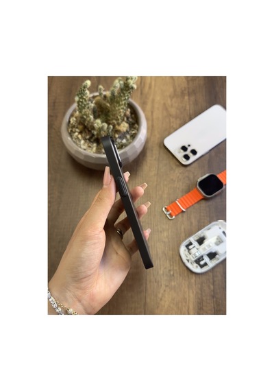 İphone 13 Uyumlu Süper İnce Mat Ultra Thin Silikon Kılıf Çöl