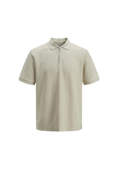 Jack & Jones Jjeaustın Zıp Polo Ss Noos Moonbeam Moonbeam Çok Renkli