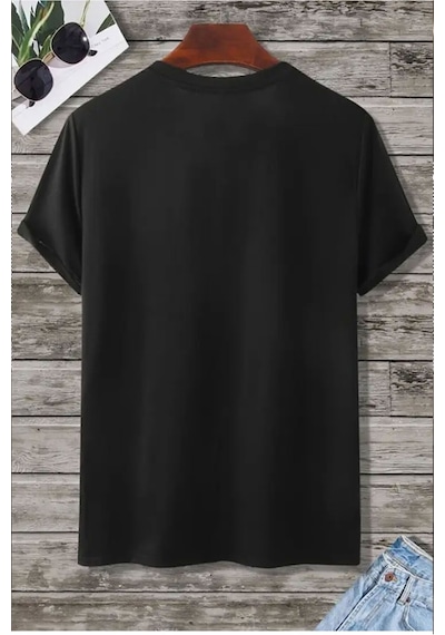 Startmore Y2k Supertee Baskılı Siyah T-shirt