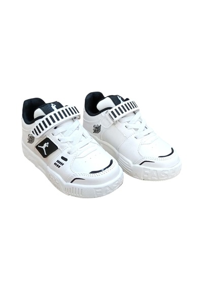 Cool King Patik Çocuk Sneaker Ayakkabı Beyaz Kırmızı