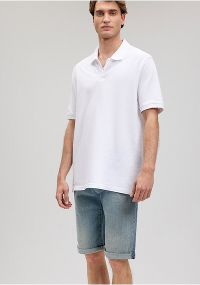 Mavi Antrasit Polo Tişört Regular Fit / Normal Kesim 0611859-80023 Beyaz-620