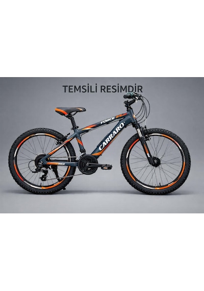 Carraro 24 J Force 400 V Fren 13" Bisiklet Mat Petrol-kırmızı-turuncu