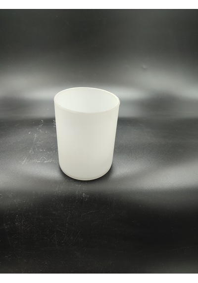 Küçük Silindir Avize Camı.beyaz Renkli E.14 Mum Ampule Göre Çapı:8.00 Cm-h:10.50 Cm Mat Beyaz