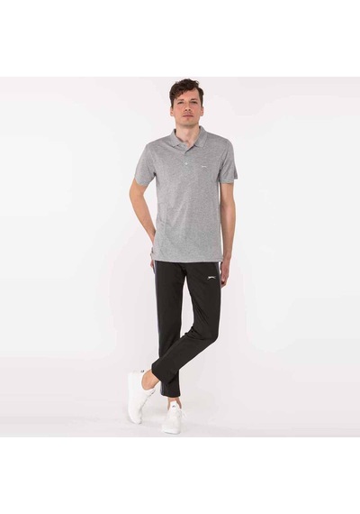 Slazenger SALVATOR Erkek Polo Yaka Gri Tişört