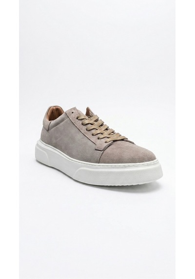 Bej-beyaz Süet Hakiki Deri Sneaker Ayakkabı 632.2501