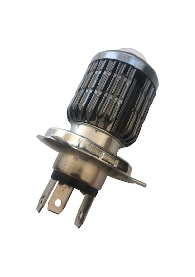 Carub Metal Gövde Füme Kasa H-4 Uzun Kısa Kısa Sarı Uzun Beyaz Led Far Ampül