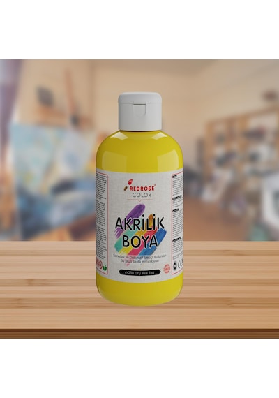 Sarı Akrilik Boya 250gr 0,15 L