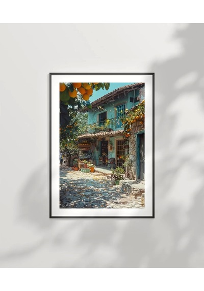 Çerçevesiz Poster Taş Sokakların Huzuru
