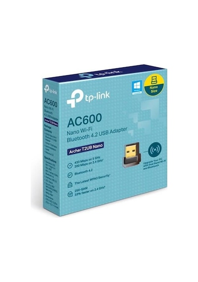 Tp-lınk Archer T2ub Ac600 Nano Wi-fi Bluetooth 4.2 Usb Adaptör