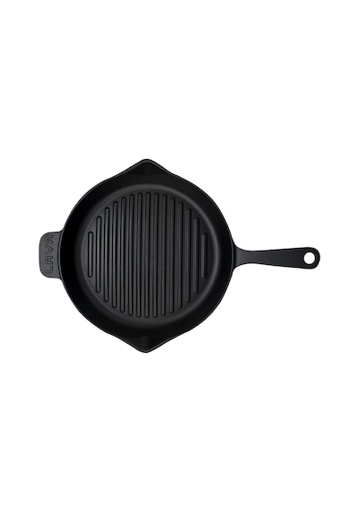 Ayrex Döküm Yuvarlak Izgara Tava, Metal Kulplu, Konkav Taban, 28 Cm Diğer