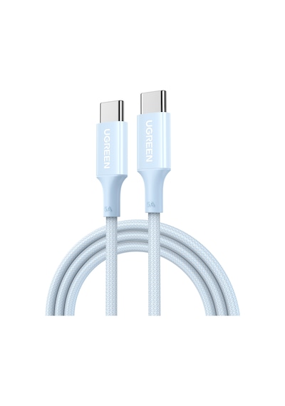 Ugreen Usb-c 100w 5a Qc Pd Örgülü Hızlı Şarj Kablosu, 1 Metre, Mavi, 65253 -