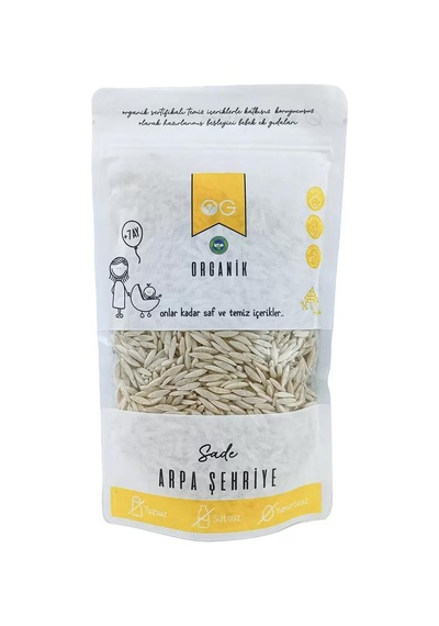 Organik Sütsüz Yumurtasız Arpa Şehriye +7ay 250gr