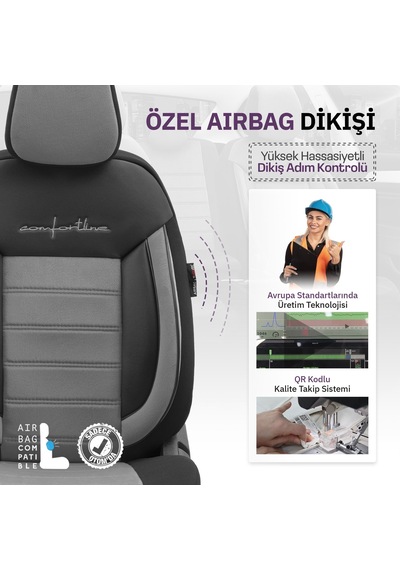Otom Comfortline Design Premium Oto Koltuk Kılıfı - 550066790 Otom Comfortline Design Premium Oto Koltuk Kılıfı - 550066790