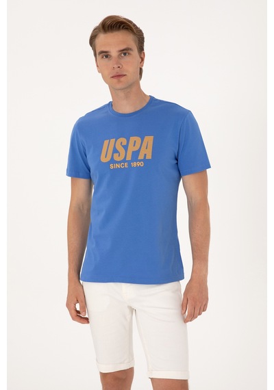 U.S. Polo Assn. Erkek Regular Fit Bisiklet Yaka İndigo Tişört 50306966-VR028 U.S. Polo Assn. Erkek Regular Fit Bisiklet Yaka İndigo Tişört 50306966-VR028